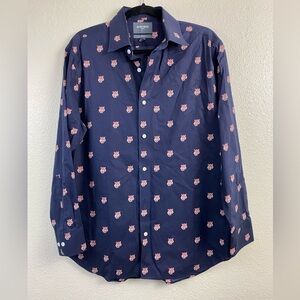 Bonobos Stretch Novelty Tiger Button Down Shirt Business Casual Men’s 16 / 33